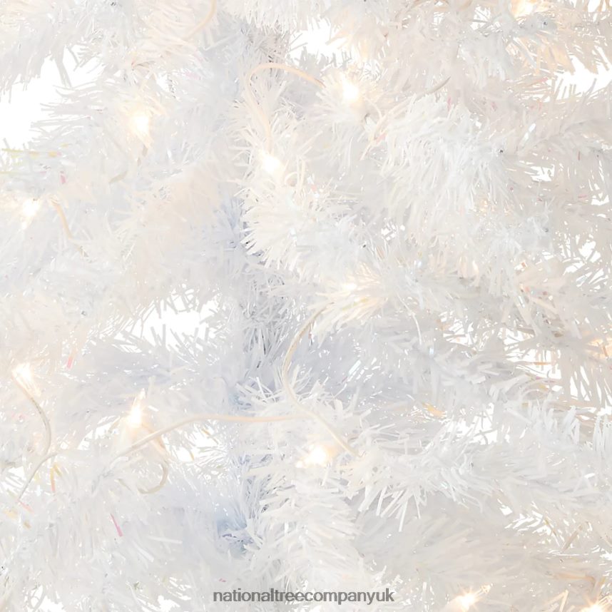 Trees | National Tree Company Pre-Lit Artificial Christmas Tree White Tinsel White Lights Includes Stand 4 feet F2L4F79